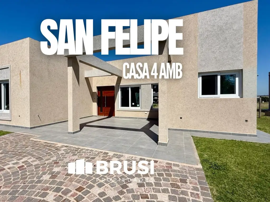 Casa en una planta en venta en Barrio privado San Felipe, Canning. Oportunidad