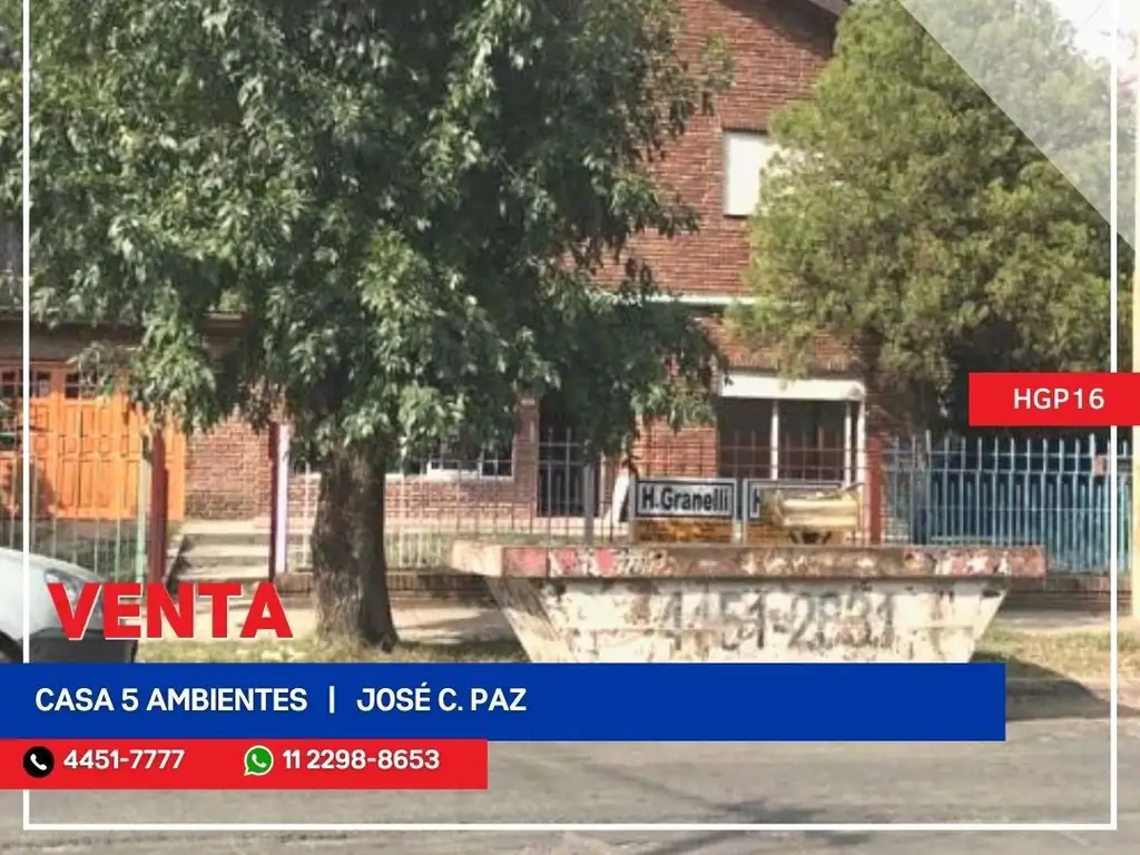 Casa - Venta - Argentina, José C Paz - Presidente Rivadavia 800