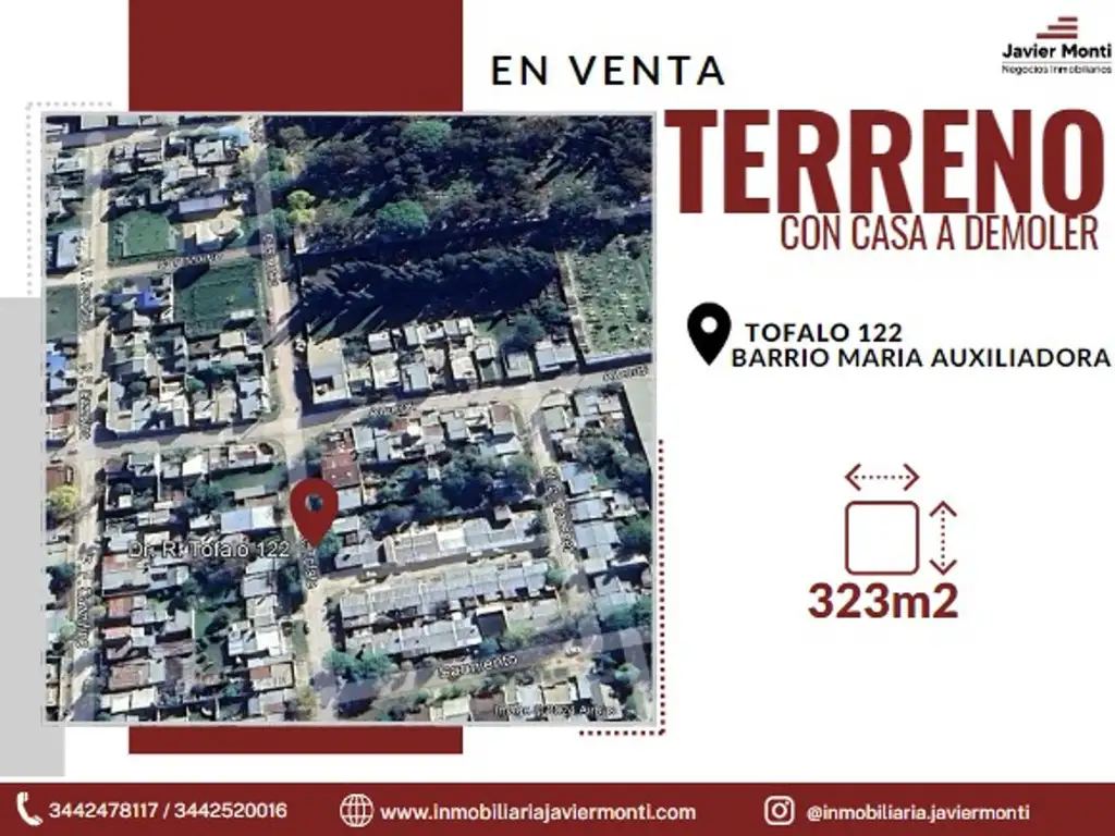 TERRENO CON CASA A DEMOLER EN VENTA