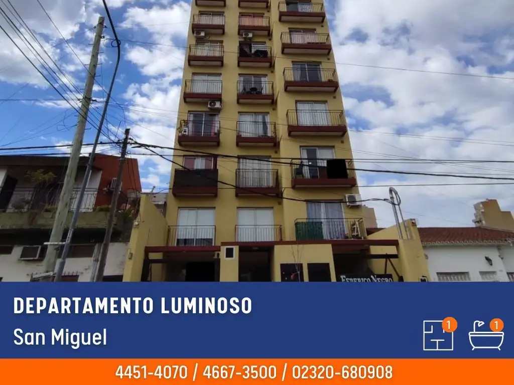 Alquiler Departamento monoambiente, 28m2, con balcón, Int. Irigoin 900 ...