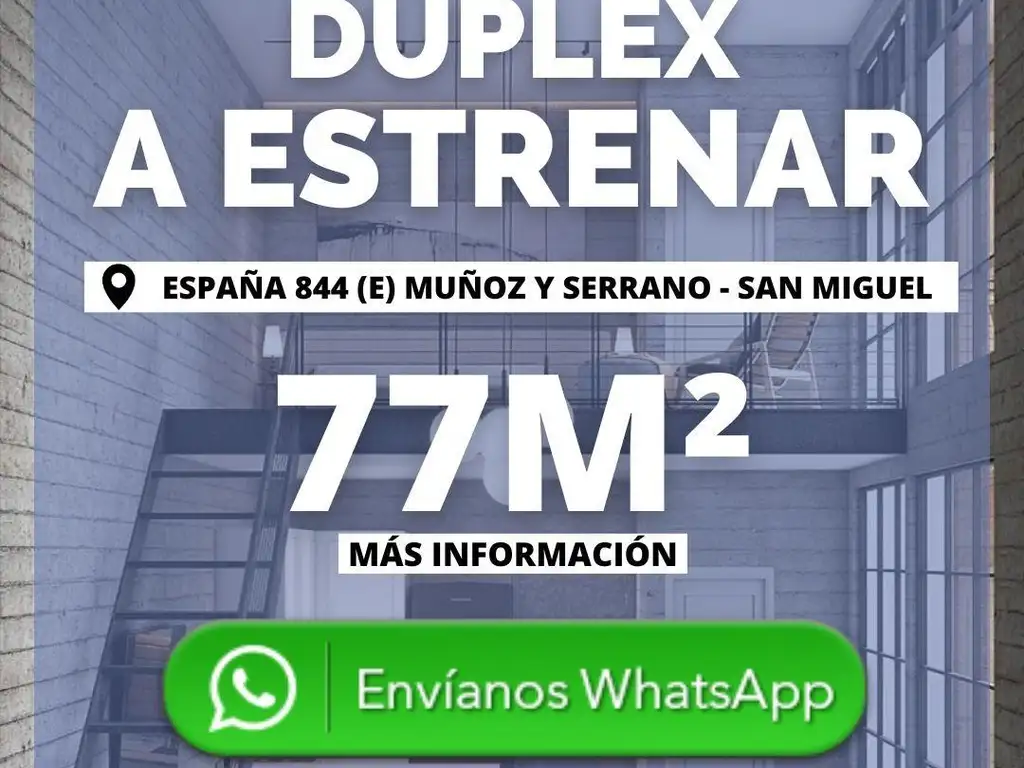 Dúplex 2 Ambientes Con Terraza Y Cochera En Venta En San Mig