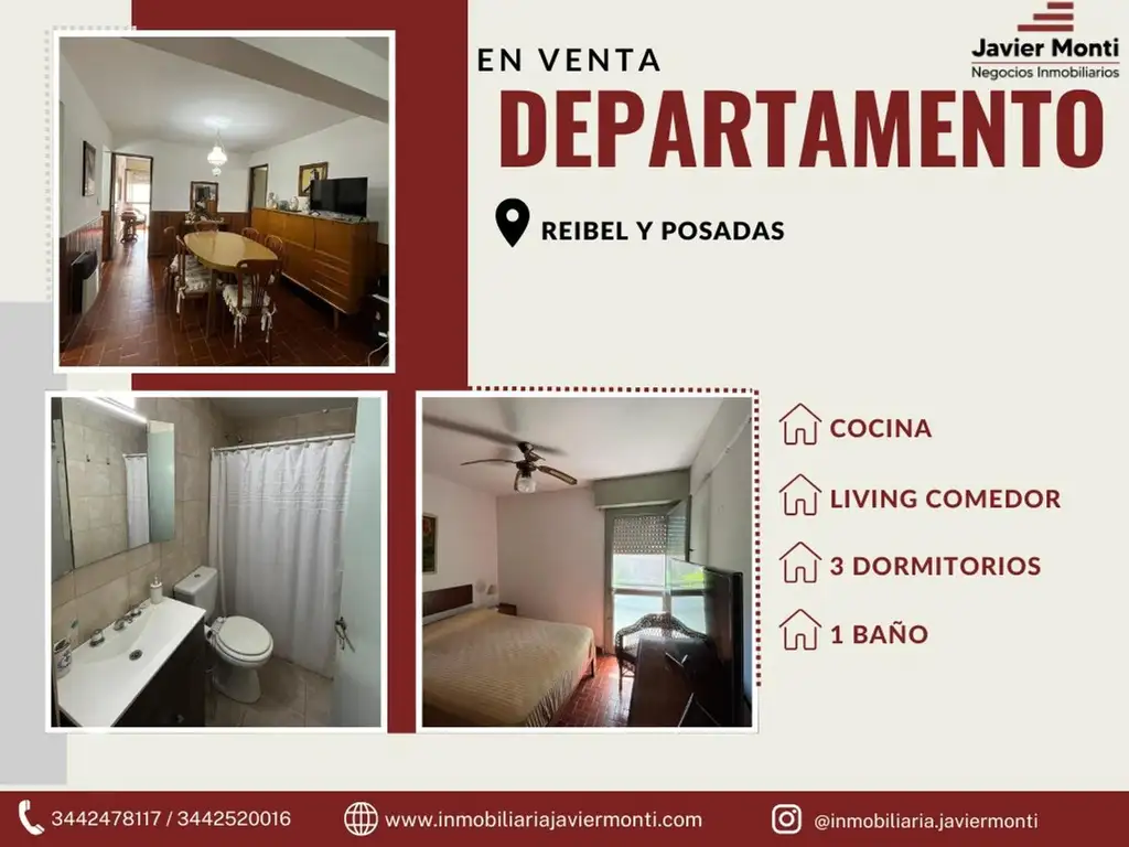 DEPARTAMENTO EN VENTA - Reibel y Posadas