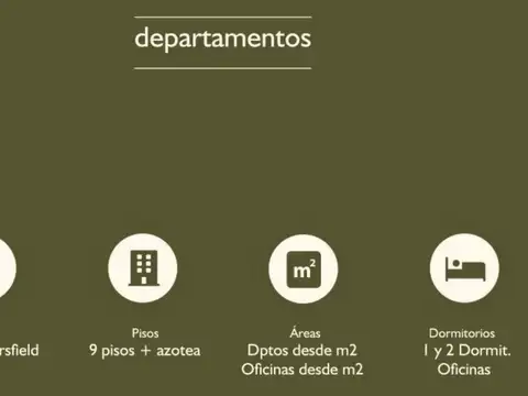 Departamento en Venta de 2 ambientes