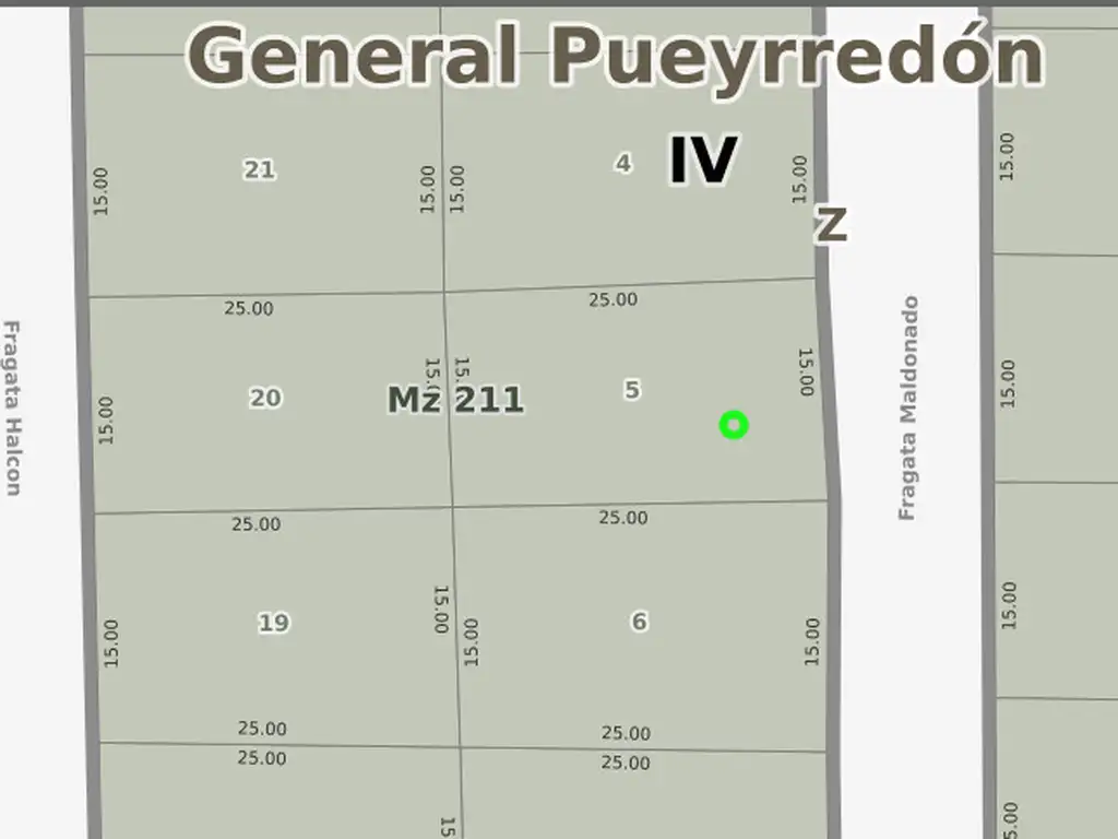 Lote 15x25 mts.-Fragata Maldonado y Fragata Sarmiento