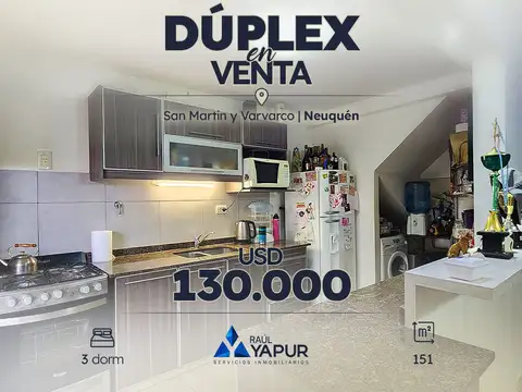 VENTA DÚPLEX 3 DORMITORIOS, NEUQUÉN