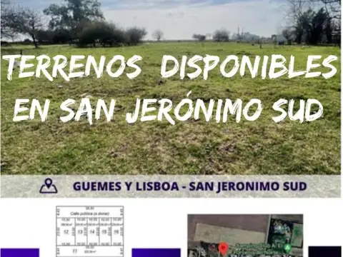 Terrenos en  SAN JERÓNIMO SUD