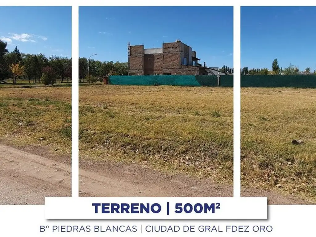 EN VENTA! TERRENO | PIEDRAS BLANCAS | FDEZ ORO