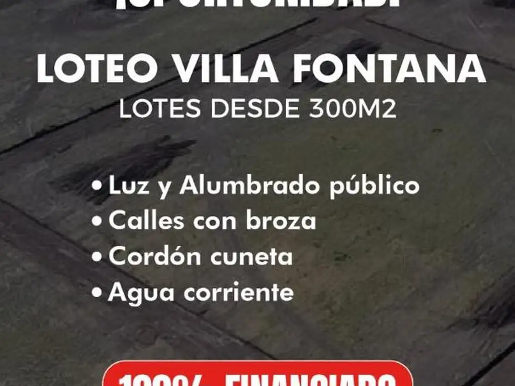 Se venden lotes villa fontana