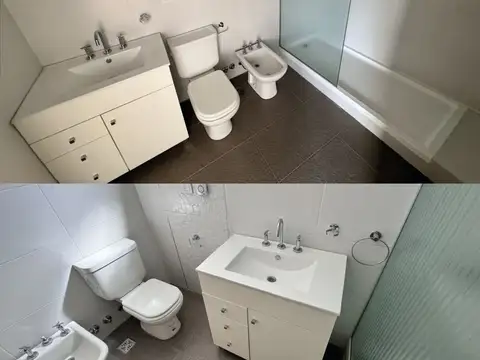 Departamento 2 ambientes con 2 baños