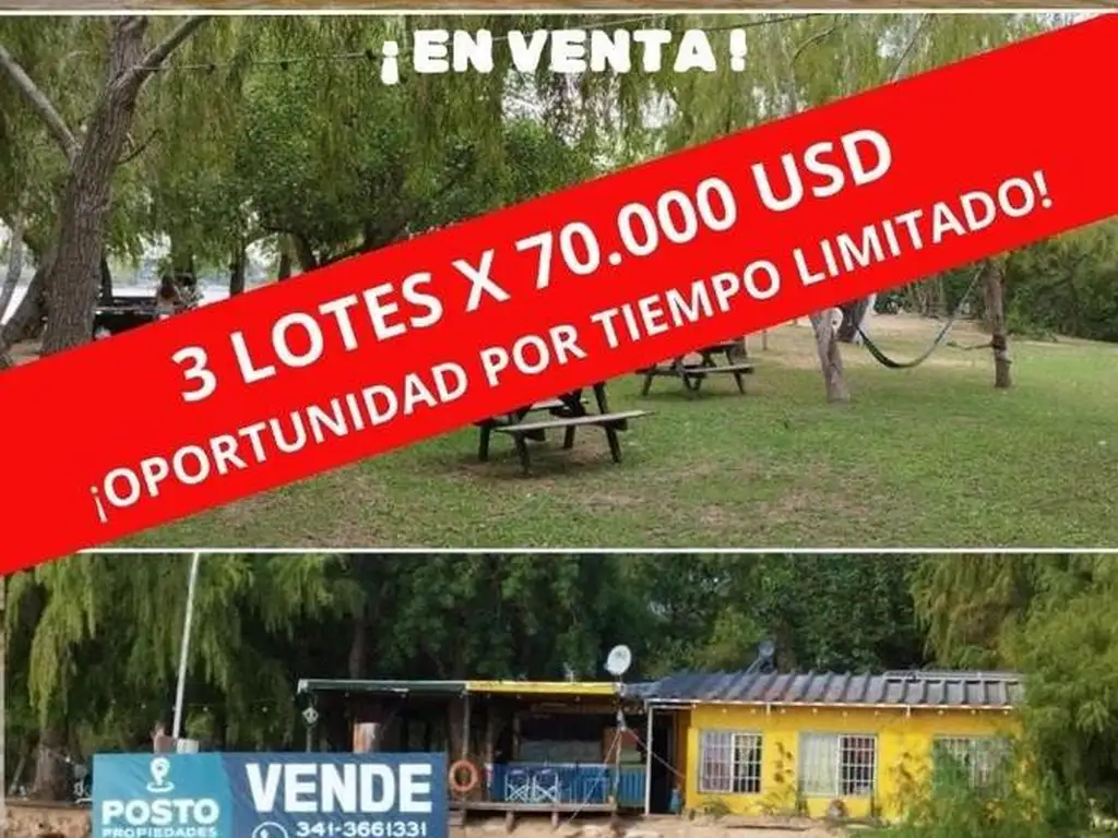 TERRENO ESCRITURADO - 8340 m2 - 70.000 USD.-