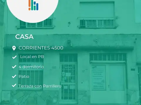 Casa + Local Comercial a metros de Av. Uriburu