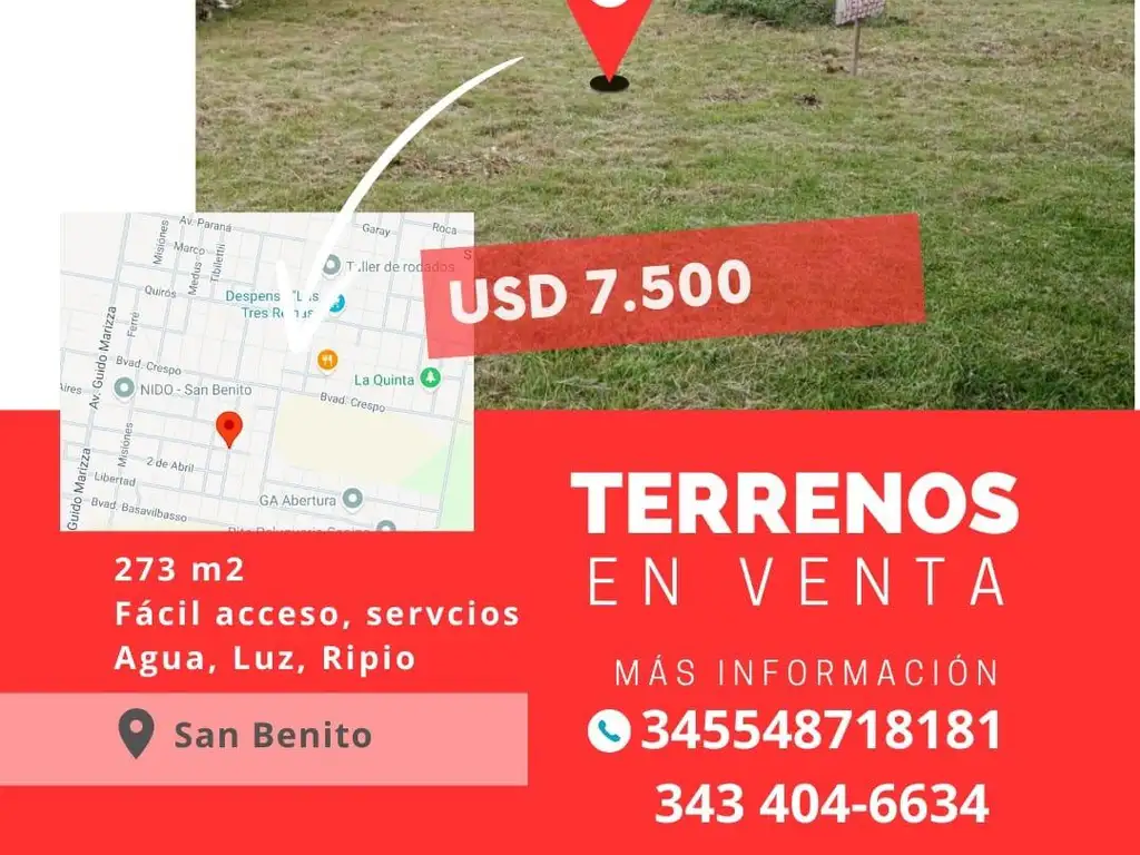 terreno en venta san benito