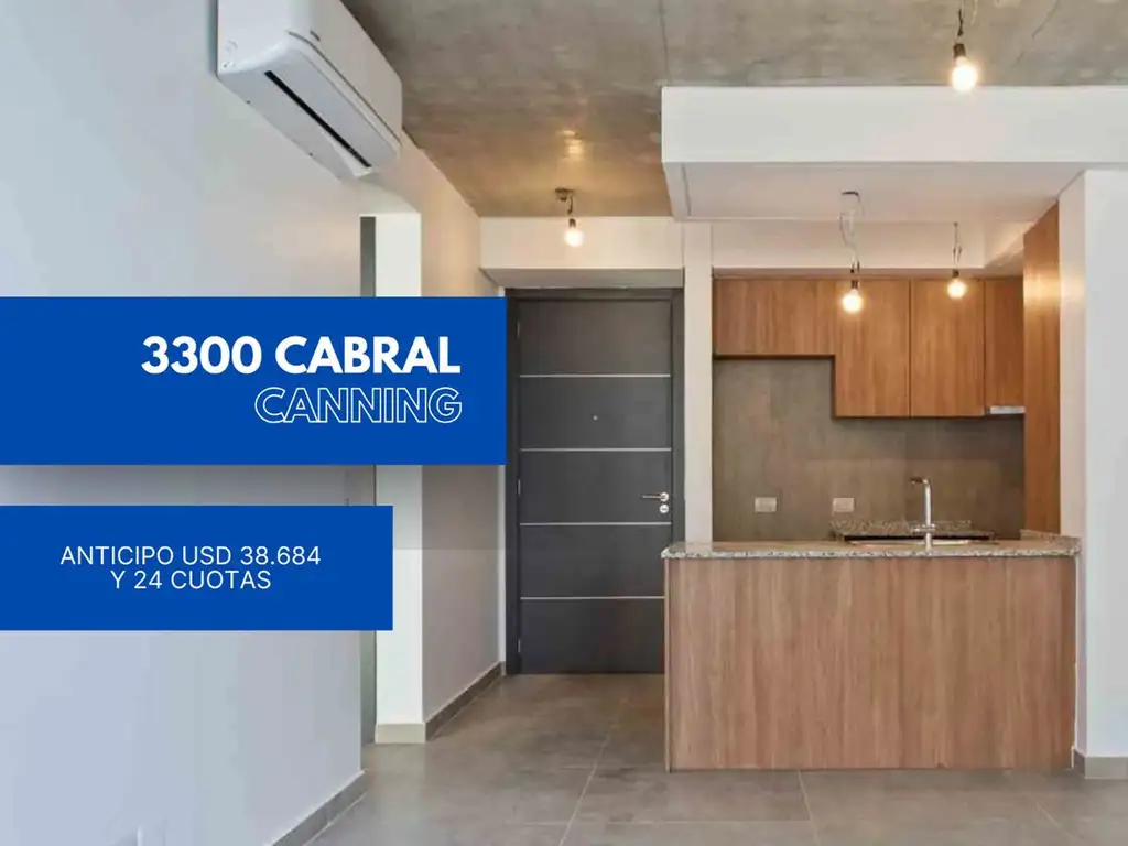 DEPARTAMENTO 2 AMBIENTES VENTA CANNING CON BALCÓN