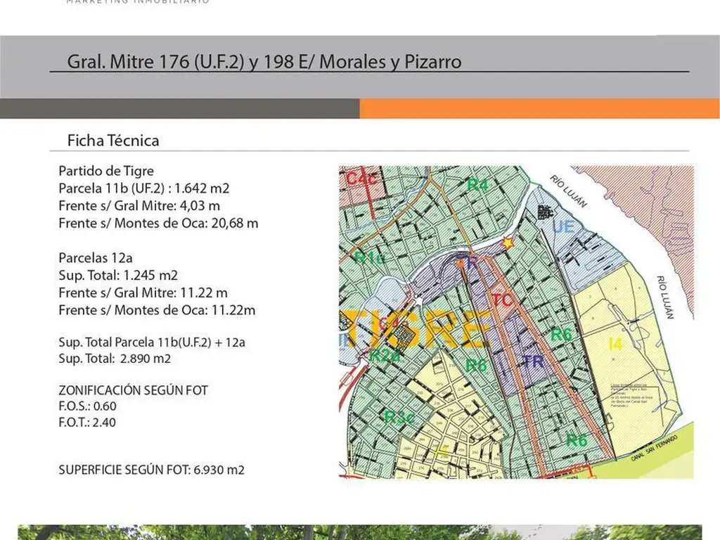 Terreno en Tigre - Gral. Mitre E/ Pizarro y Morales