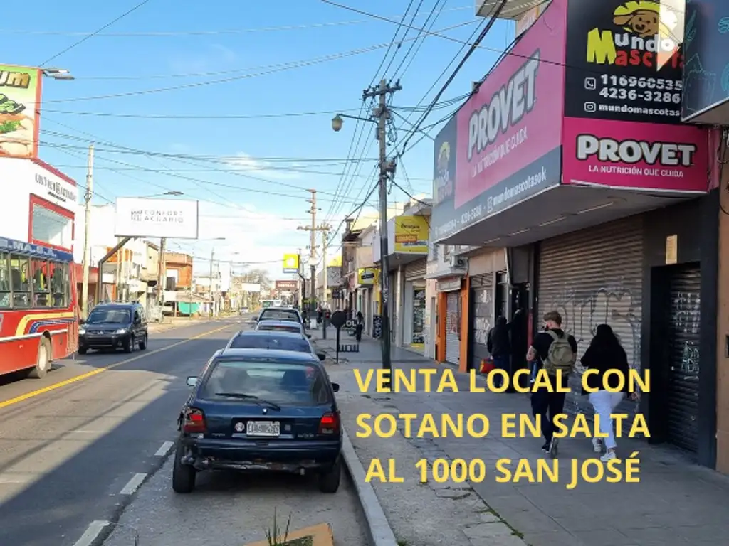 VENTA LOCAL CON SOTANO EN SALTA AL  1000 SAN JOSÉ