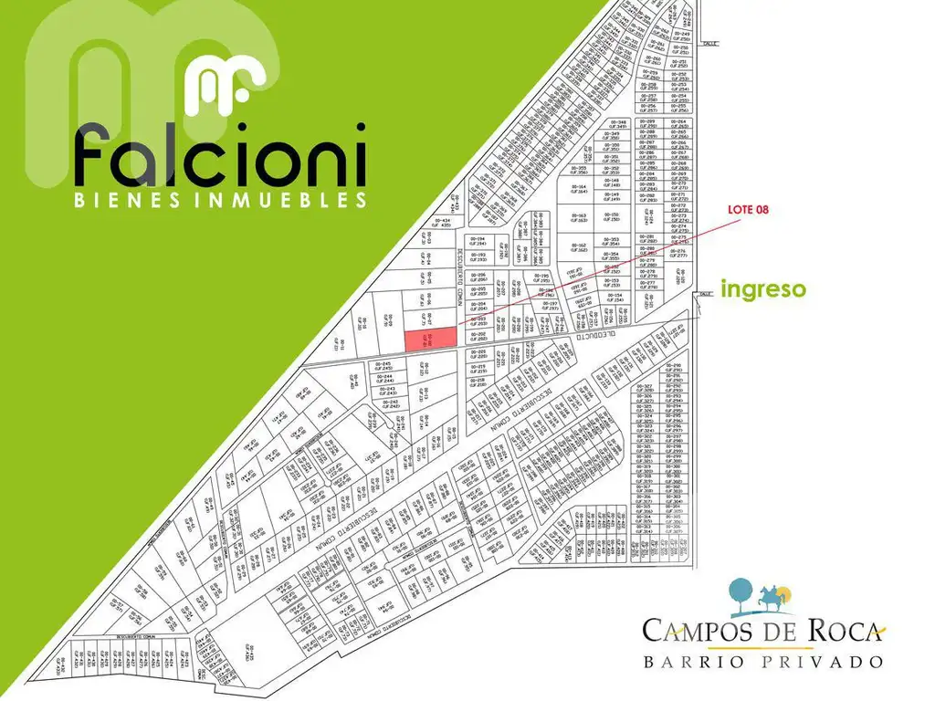 VENTA DE TERRENO / LOTE EN CAMPOS DE ROCA