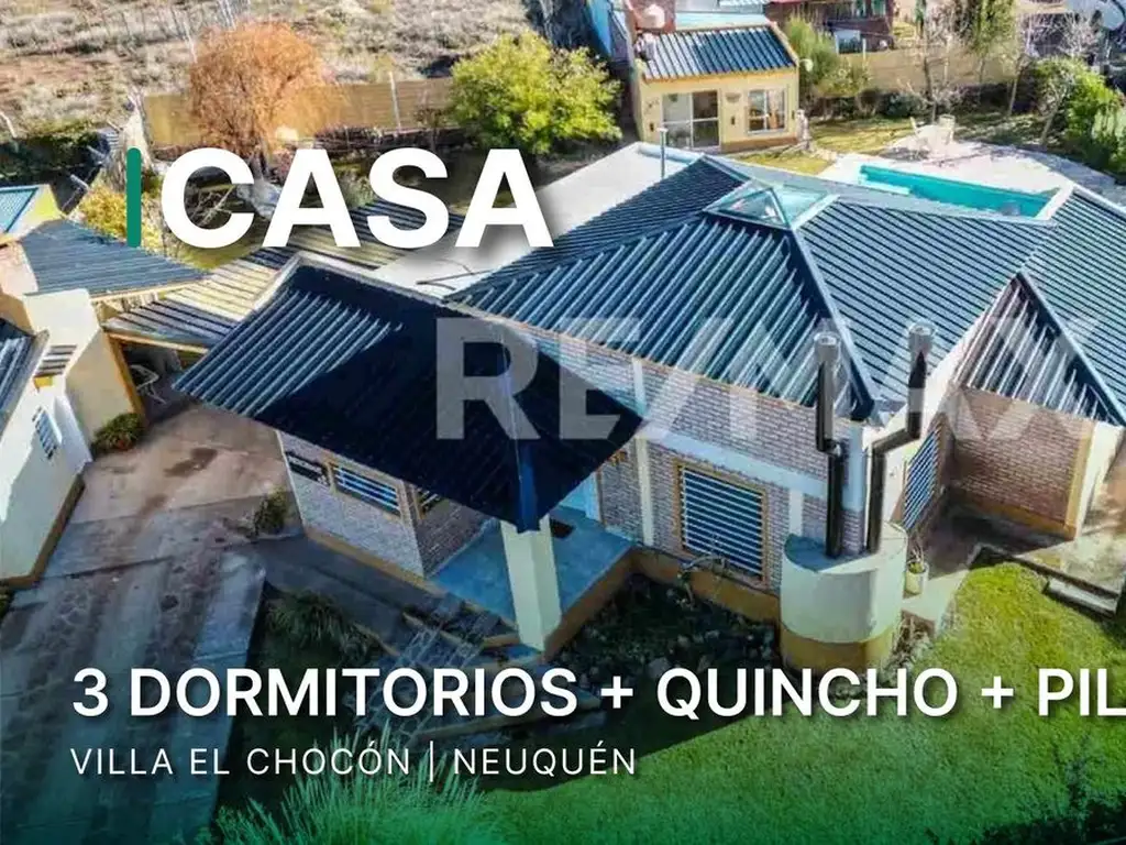 Venta casa con pileta en Villa el Chocon Neuquen