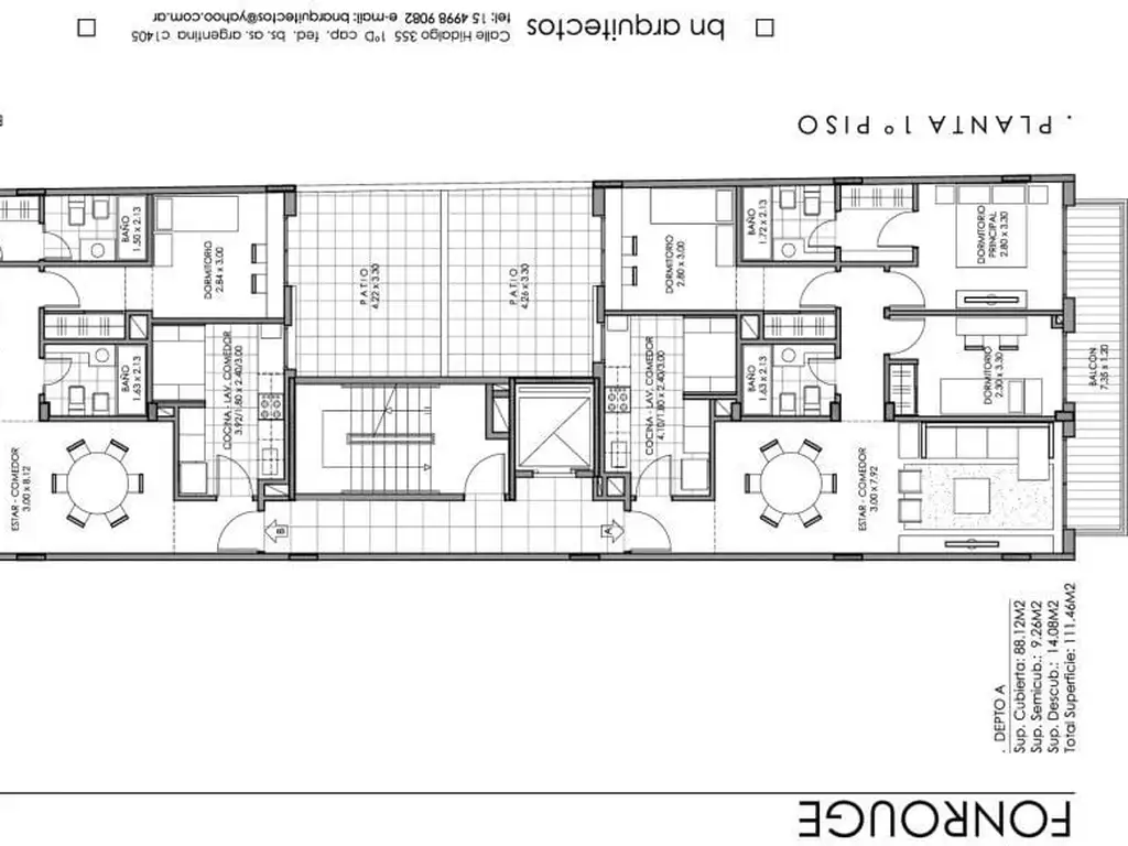 Departamento - Alquiler - Argentina, Capital Federal - Fonrouge  200