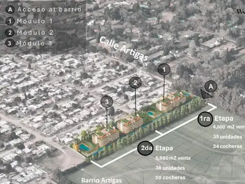 Departamento en Venta de 1 dormitorio