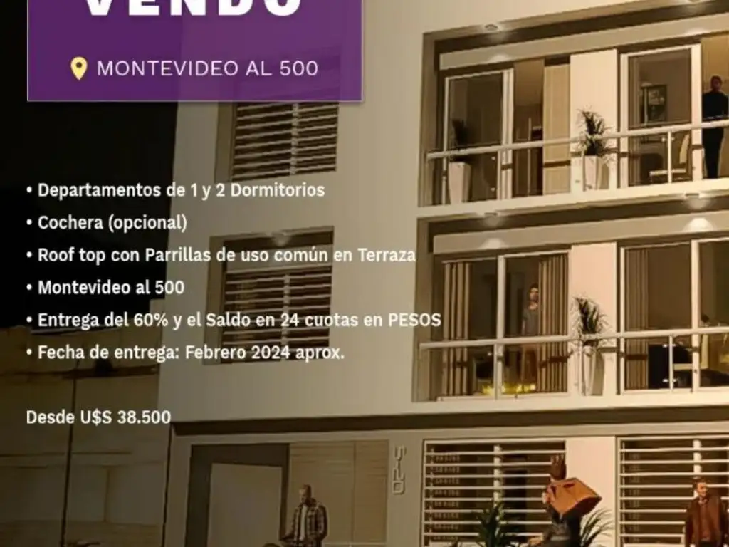 Departamento en el emprendimiento Montevideo al 500