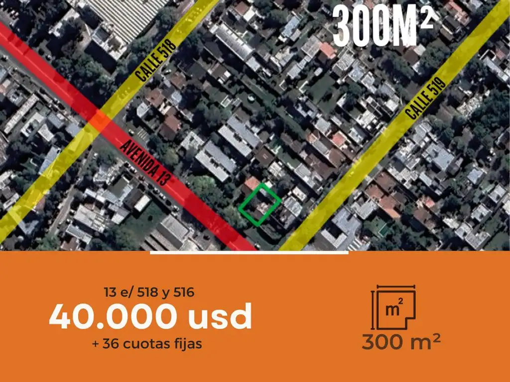 Terreno en venta - 300mts2 - Manuel B Gonnet [FINANCIADO]