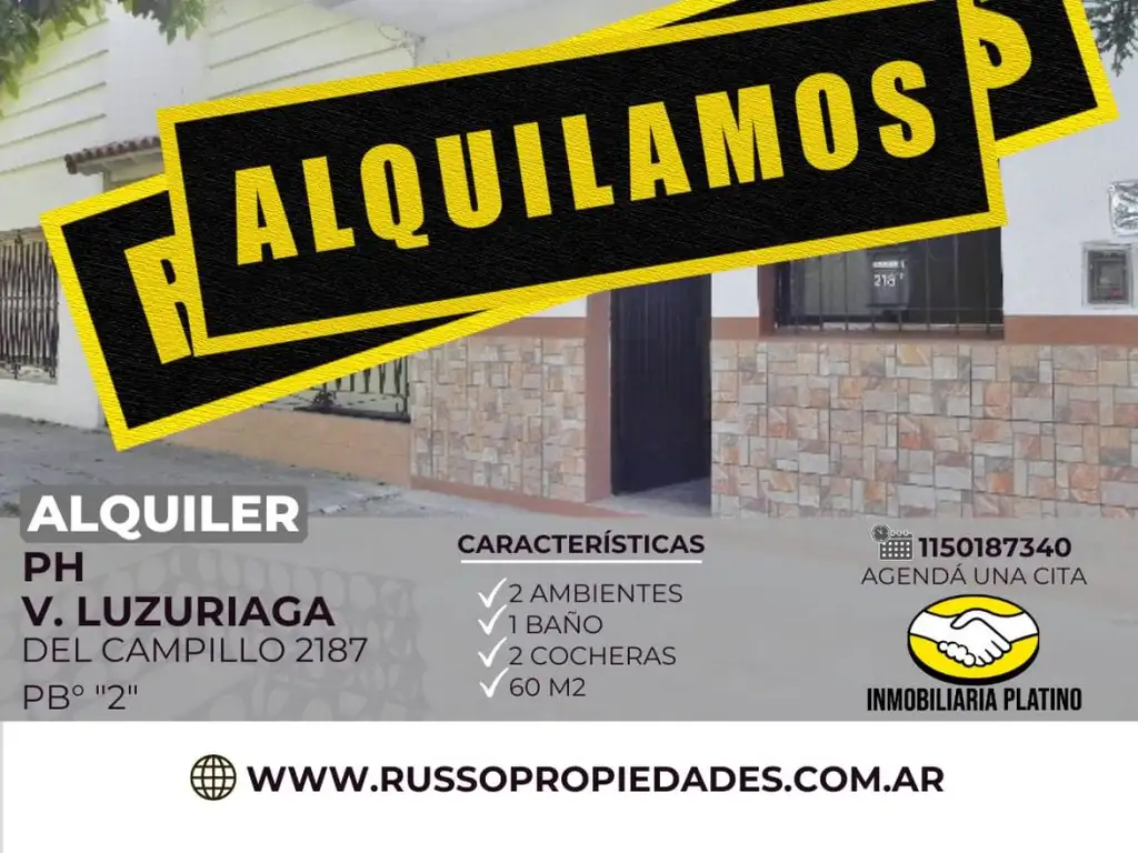 Alquiler Departamento PH 2 ambientes Villa Luzuriaga