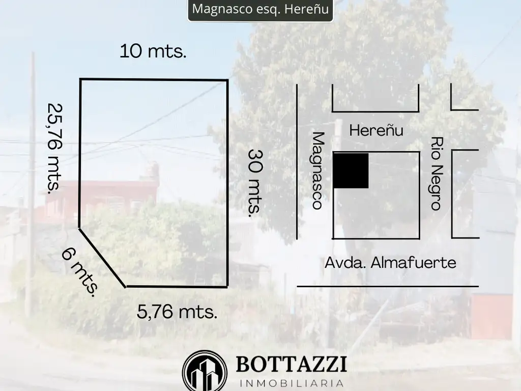 Magnasco esquina Hereñu zona Amafuerte y Rondeau