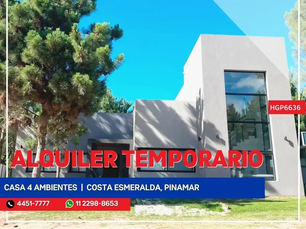 Casa - Alquiler temporario - Argentina, Pinamar