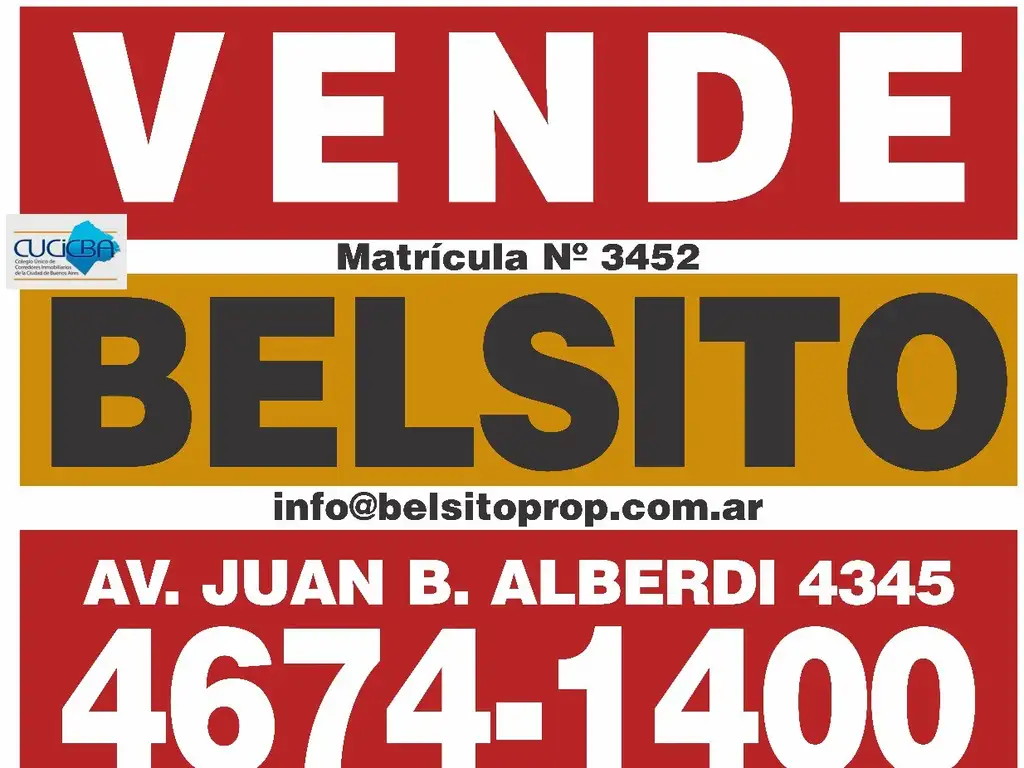 LOTE SOBRE AV. JUAN B. ALBERDI AL 4300 - FOT LIBRE