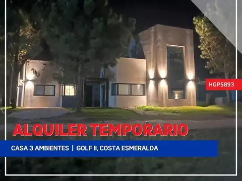 Casa - Alquiler temporario - Argentina, Costa Esmeralda