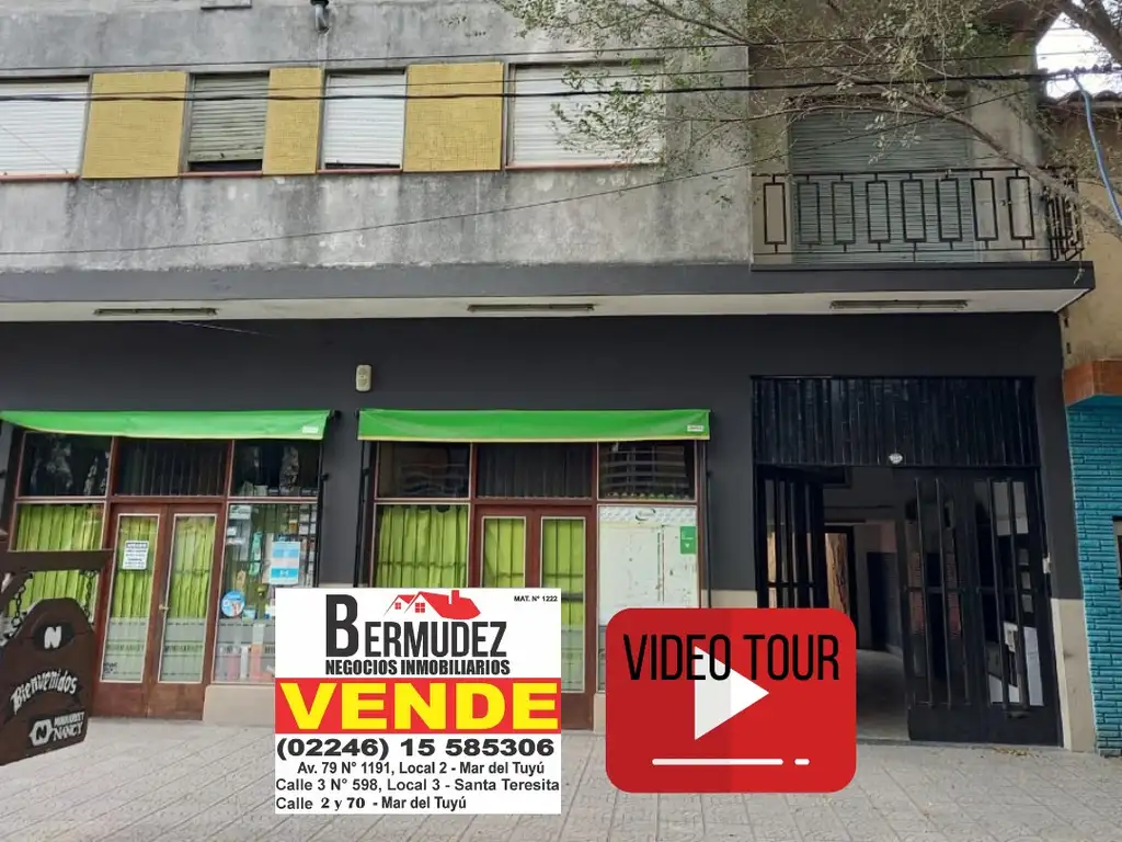 Venta monoambiente en calle 4 entre 34 y 35 de santa teresita. Zona centro