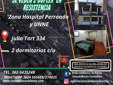 Se Venden dos Duplex de dos dormitorios cada uno