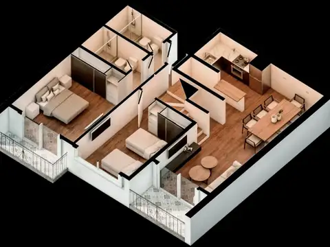 Departamento en Venta de 2 ambientes