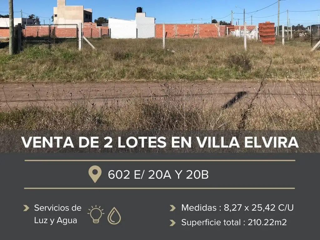 Venta de Lote en Villa Elvira, La Plata