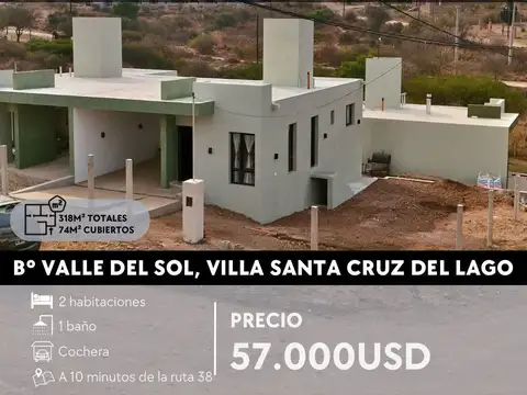 PH 2 DOR A ESTRENAR EN VALLE DEL SOL, VILLA SANTA CRUZ DEL LAGO