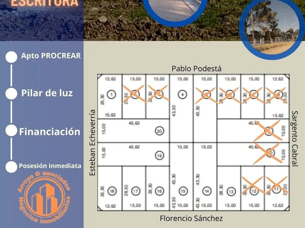 Lotes en Domselaar con escritura. Apto PROCREAR