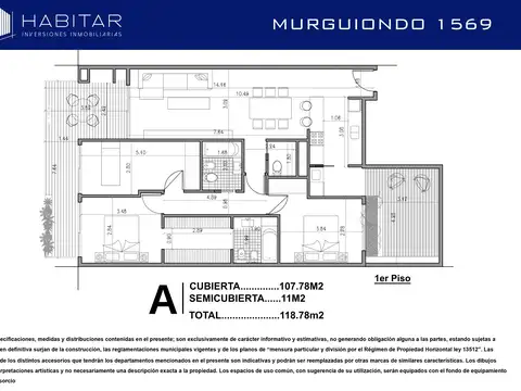 Departamento en Venta de 4 ambientes