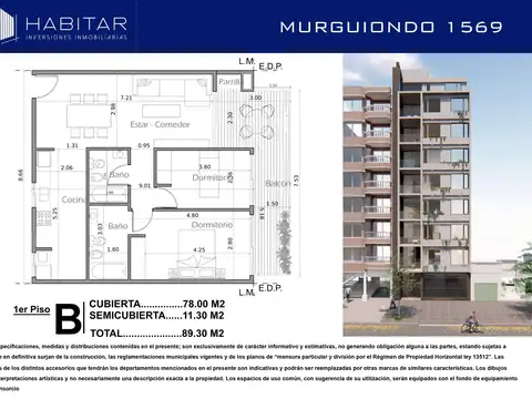 Departamento en Venta en Barrio Justo Suarez, USD 260.000