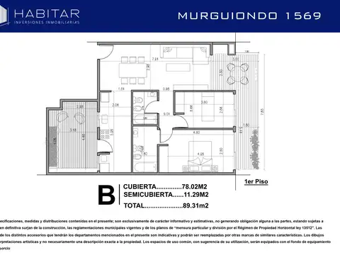 Murguiondo 1500, Piso 1