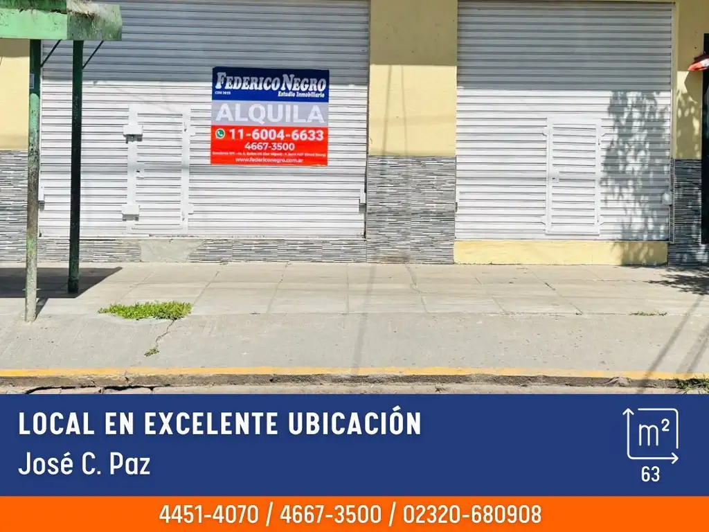 Local - Alquiler - Argentina, José C Paz - Muñoz 4109