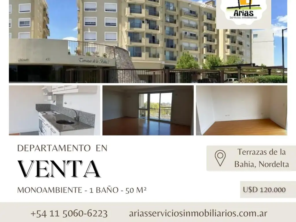 Monoambiente en Venta Terrazas de la Bahia