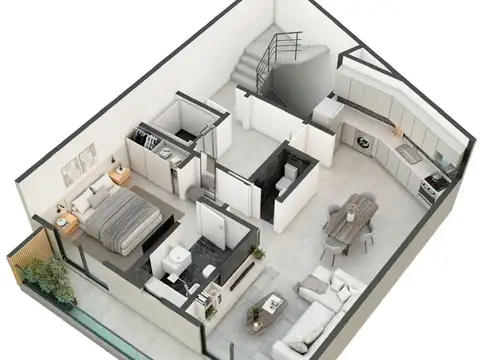 Departamento en Venta de 1 dormitorio