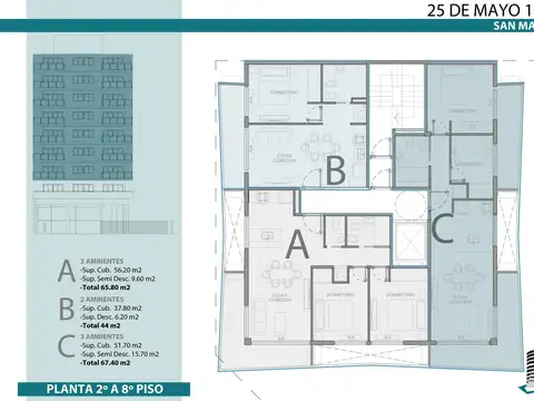 Departamento en Venta de 4 ambientes