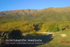 LOTEO SOBRE LA MONTAÑA EN MARLO - SAN LUIS - 5000M2