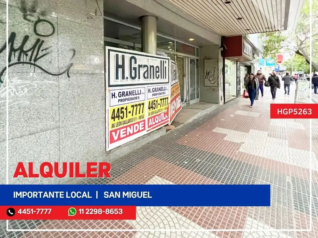 Local - Alquiler - Argentina, San Miguel - Av. Presidente Juan Domingo Per?n 1100