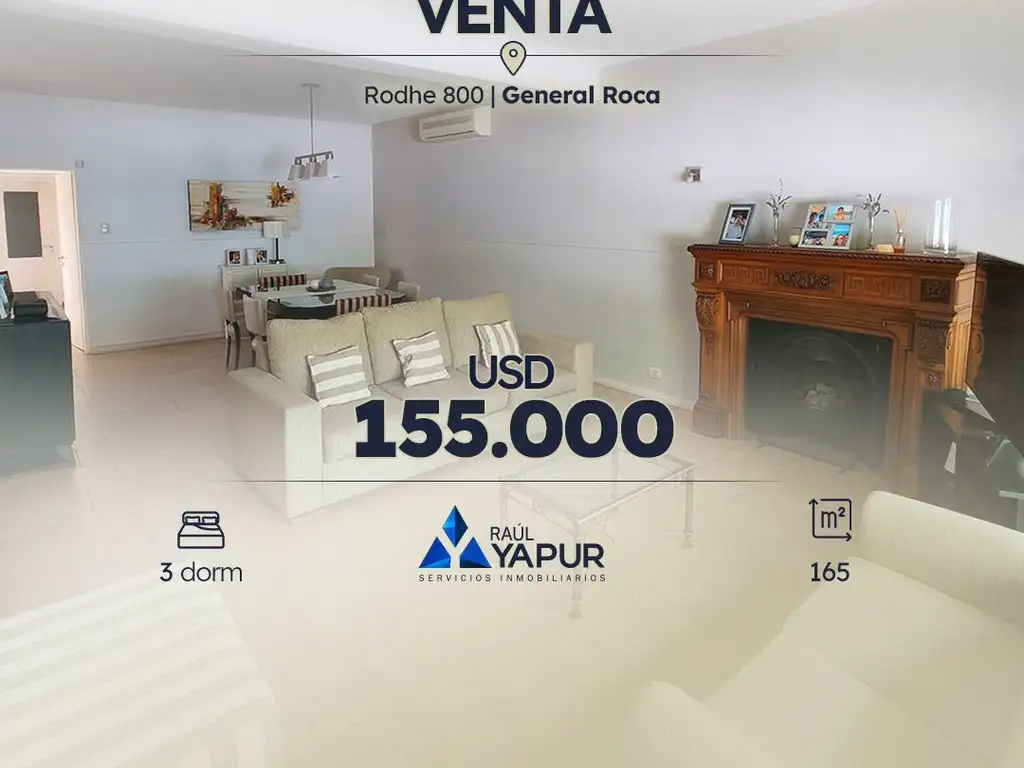 CASA EN VENTA, 3 DORMITORIOS CENTRO DE GENERAL ROCA