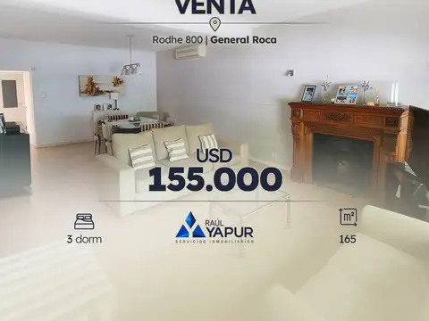 CASA EN VENTA, 3 DORMITORIOS CENTRO DE GENERAL ROCA