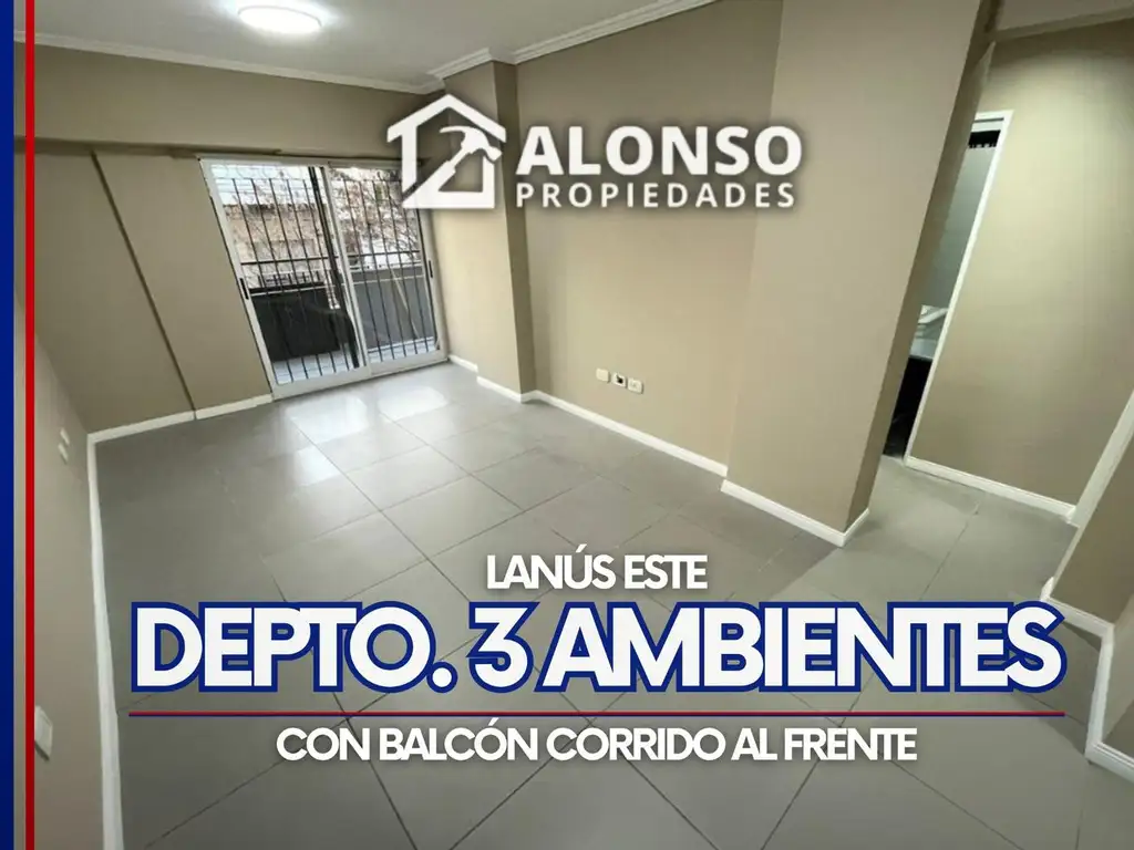 DEPARTAMENTO DE 3 AMBIENTES CON BALCON EN VENTA EN LANÚS