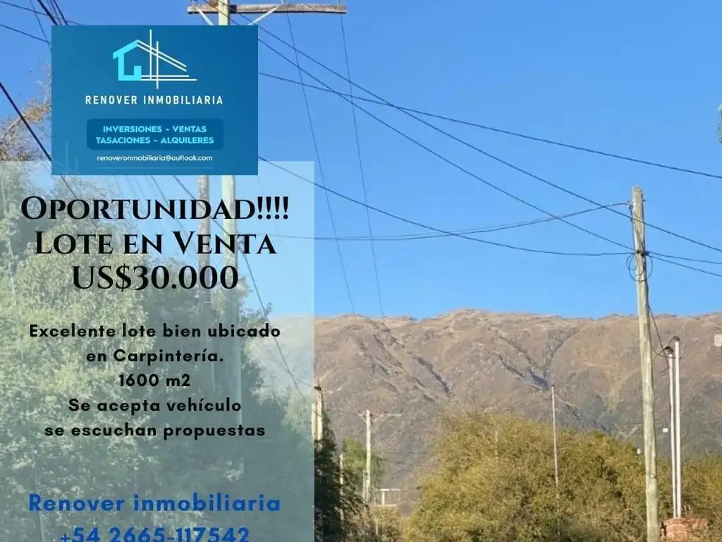 Lote en venta