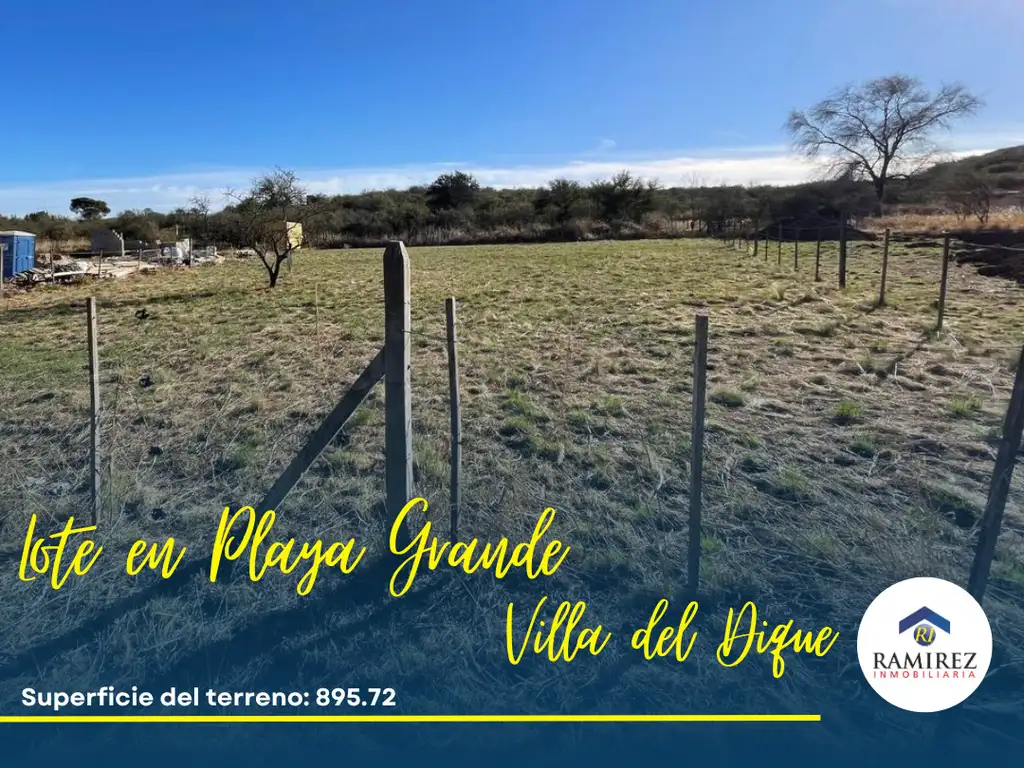 EN VENTA LOTE EN PLAYA GRANDE - VILLA DEL DIQUE